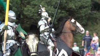 Jousting at Englands Medieval Festival HD Herstmonceux Castle Sussex [upl. by Race332]