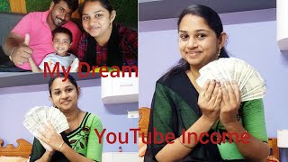 Revealing YouTube Income My dream YouTube Journey why am not posting videos  YouTube salary [upl. by Adyol379]