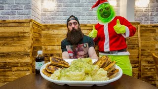 FINISH LONDONS UNDEFEATED PIE MASH amp LIQUOR CHALLENGE AND THERES A CASH PRIZE  BeardMeatsFood [upl. by Normac]