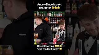 Angry Ginge breaks character shorts youtubeshorts youtubevideos youtube funny lol tiktok [upl. by Sou936]