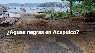 ¿Qué son las aguas negruzcas que aparecieron en Acapulco [upl. by Nilyam939]