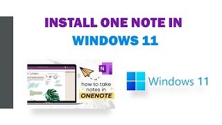 How to Download Onenote in Windows 11  The Easy Way [upl. by Nirac]