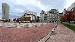 Albany NY Empire State Plaza and Capitol 360 VR Walking Tour 8K [upl. by Angelia45]