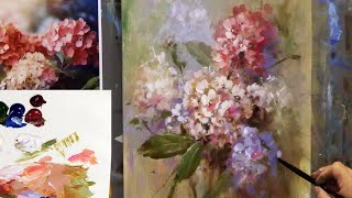 How to Paint Hydrangeas Using Causal Painting Techniques [upl. by Tomas]