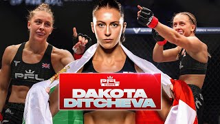 Every Dakota Ditcheva Win In PFL amp PFL Europe 🏴󠁧󠁢󠁥󠁮󠁧󠁿🇧🇬 [upl. by Ayrb441]