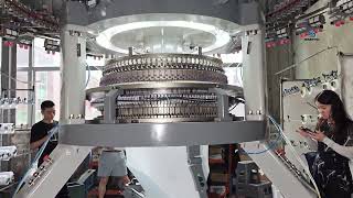 How does computer jacquard knitting machine work？eastino circularknittingmachine machine [upl. by Harbert566]