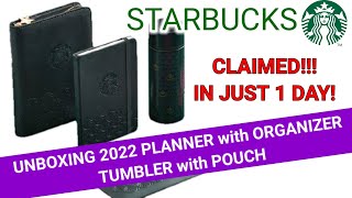 UNBOXING 2022 Planner with Organizer  Stainless Steel Tumbler with Pouch  Wandering Riz [upl. by Chobot]