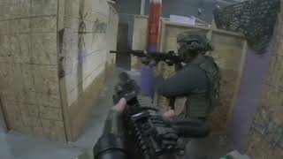 CQB shooting at Ultimate Airsoft Toronto  Tokyo Marui MWS MK18 GBBR Footage [upl. by Chandal702]