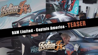 2 Dodge RAM Limited  WrappedFoliert  Captain America  TEASER [upl. by Eylloh309]