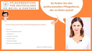 Mit diesen Tipps finden Sie den ambulanten Pflegedienst der zu Ihnen passt [upl. by Tillfourd]