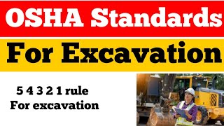 OSHA standards for excavation  54321 Rule of Excavation  Excavation Safety [upl. by Karab619]