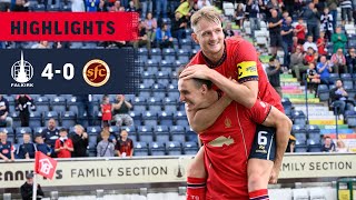 Falkirk 40 Stenhousemuir  Highlights  The Bairns top Group B with a convincing win [upl. by Shimberg158]