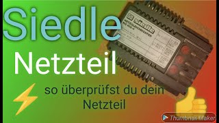 So einfach kannst du dein Netzteil von Siedle  NG 402 und 602  überprüfen [upl. by Kred]