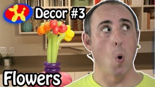 Balloon Flowers Centerpiece  Balloon Decor Lessons 3 [upl. by Navarro]