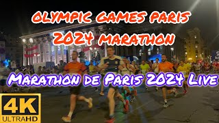 olympic games paris 2024 marathon  JO PARIS 2024  Marathon pour tous  Marathon de Paris 2024 Live [upl. by Gibert]