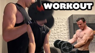 ICH VERSUCHE EIN Sascha Huber WORKOUT Bizeps [upl. by Ivett]