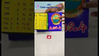 DIY Table top Calendar diycrafts diycalendar shorts ytshorts [upl. by Nael493]