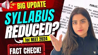 Syllabus Reduced for NEET 2024  Breaking News  NMC Official Update  Seep Pahuja [upl. by Draw]