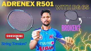 Adrenex R 501 with BG 65 Strings Review  Hindi 2024 [upl. by Siekram]