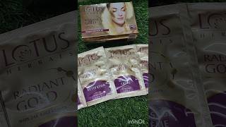 Lotus Herbal Radiant Gold Cellular Glow Facial Kit  just 199flipkart shorts ytshorts unboxing [upl. by Thetis]