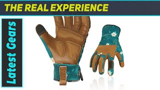 Vgo Womens Leather Safety Work Gloves The Best Thornproof Touchscreen Gardening Gloves [upl. by Stoops]