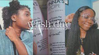 wash day feat Donnas Recipe and Nadula Hair [upl. by Garretson715]