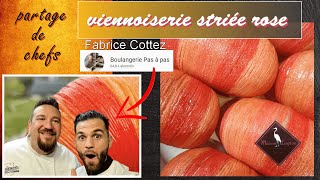 🎀🥐viennoiserie striée 3 couleurs spécial octobre rose🥐 🎀 [upl. by Colline]