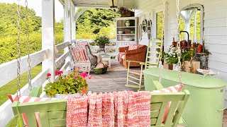 Dreamy Porch Makeover Stylish Ideas Thrifted Gems amp DIY Inspiration💚 [upl. by Eldwen427]