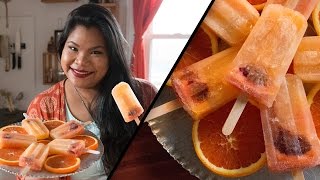 Sparkling Orange Popsicles l Jen Phanomrat [upl. by Yorke]