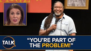 quotYoure Promoting Antisemitismquot  Israeli Couple ‘Hounded Out’ Of Reginald D Hunter Fringe Show [upl. by Carlye]