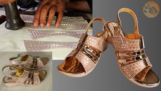 Making HANDMADE Sandal For Women With Simple Tools [upl. by Elrae]