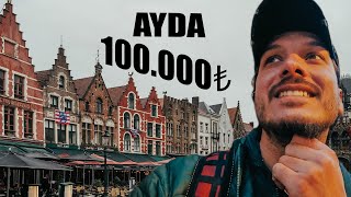 Kedi Bakarak AYDA 100000 TL Kazanmak  Bisikletle Dünya Turu 8 🇧🇪 [upl. by Faucher]