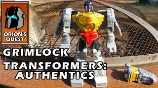 Transformers Authentics Grimlock  Review  Orions Quest [upl. by Nonez]