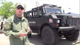 DHSHSI Homeland Security Investigations El Paso SRT MRAP Armored Vehicle [upl. by Sherl211]