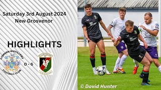 Lisburn Distillery 0 v 6 Glentoran 382024 Match highlights amp Post Match Interview [upl. by Anrak563]