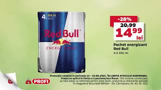 La Profi ai reduceri pe bandă Acum ai Pachet energizant Red Bull 4 X 250 ml la un pret special [upl. by Volpe]