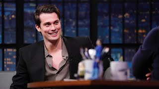 Preview Photos and Short Message of Nicholas Galitzine Bringing the HEAT to the Seth Meyers Show [upl. by Afinom]