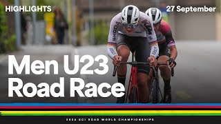 Men Under 23 Road Race highlights  2024 UCI Road World Championships [upl. by Naujad]