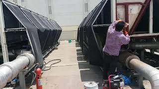 Zenco anti corrosive coating on chiller application at hydrabad Zenco industries [upl. by Francesco445]