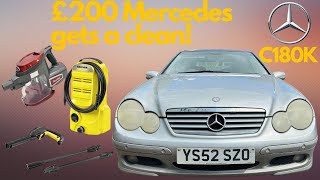 Cleaning the £200 Mercedes C180K [upl. by Adiaz]