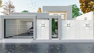 Modern and Simple Small House Design I 3 Bedrooms I Swimming Pool Design I Floor Plan 150m² [upl. by Nylear]