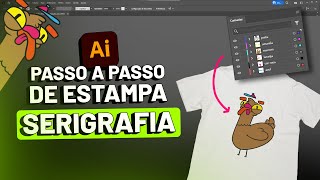 O modo PRO de criar uma estampa para serigrafia no Illustrator [upl. by Nolasba667]