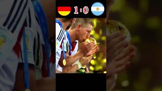 Argentina vs Germany fifa World Cup final highlights shotrs football youtube messironaldo [upl. by Notsecnirp]