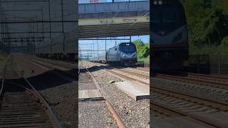 Amtrak Keystone Service 648 Flying Pass Eddington With A Loud Honk shorts [upl. by Gipsy]