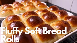 Fluffy soft bread rolls  Buns recipe  Dinner rolls recipe [upl. by Nallij156]