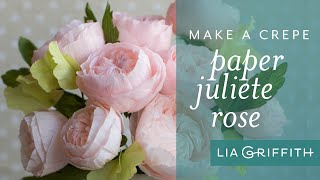 How to Make a Juliete Rose with Crepe Paper [upl. by Inaleon51]