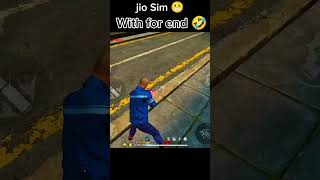 jio sim user 😠  foryourpage freefirefunny viralshorts [upl. by Tsyhtema122]