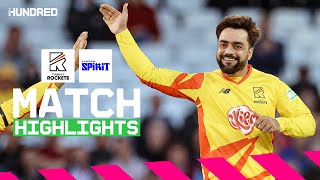 Rashid Khan MASTERCLASS 🤯  Trent Rockets vs London Spirit Highlights [upl. by Niboc]