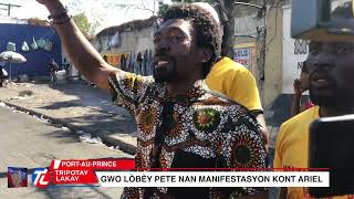 Flash Gwo lôbèy pete PortauPrince Lapolis debake wonfle moun yo ak gaz ankò [upl. by Ahsinit]