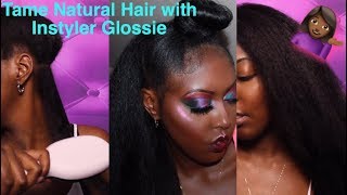 Instyler Glossie Review Natural Hair [upl. by Eliseo]